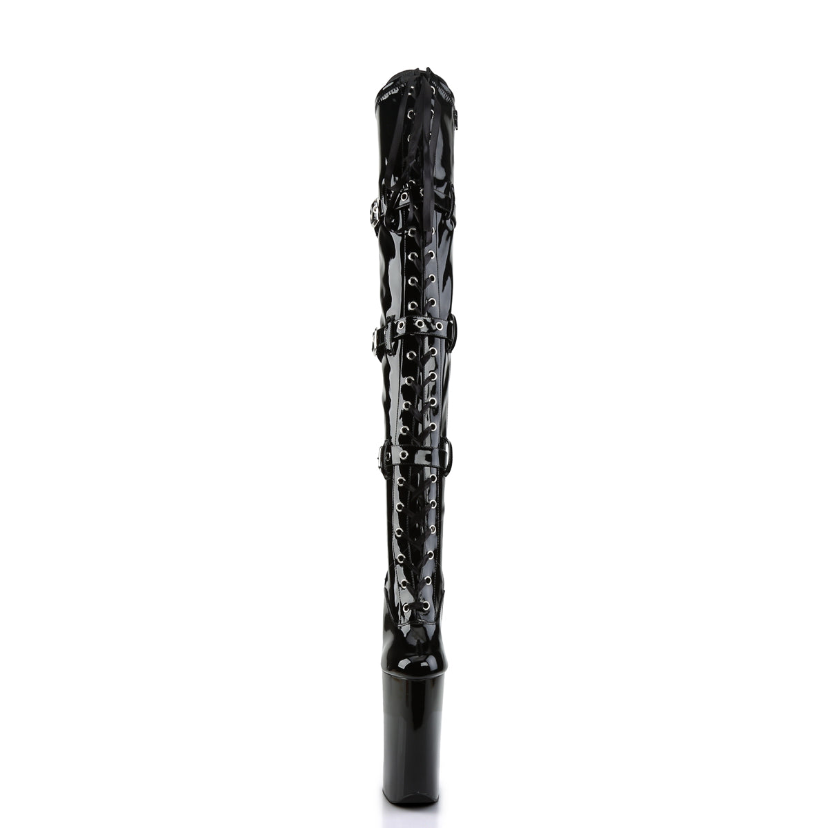 【PLEASER】BEYOND-3028 シューズ Blk Str Pat/Blk【取寄】