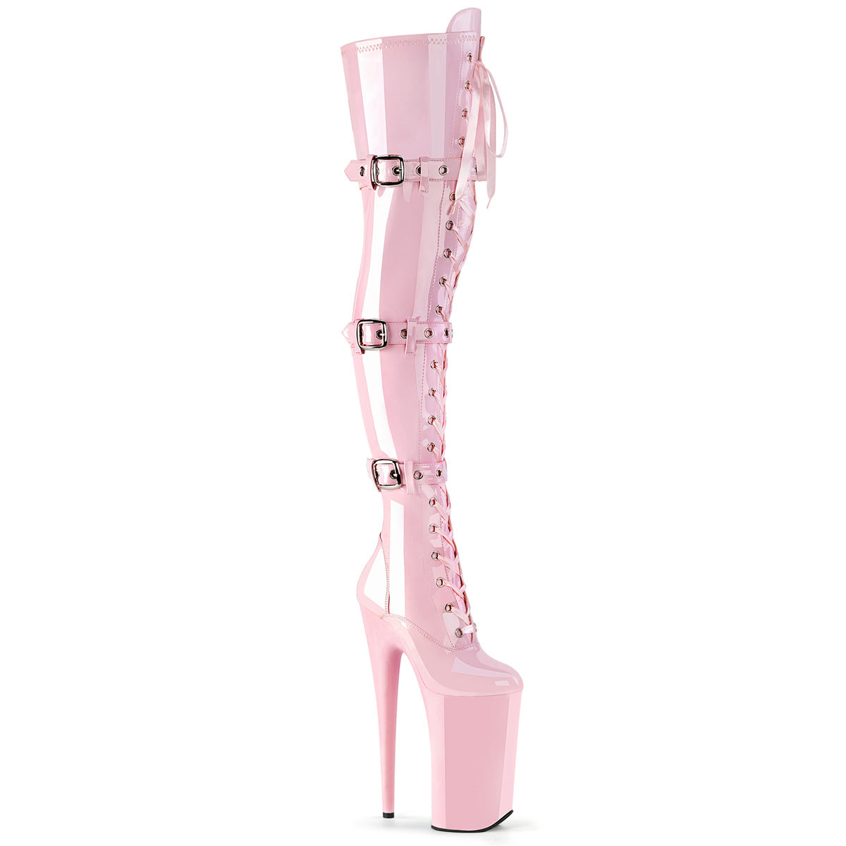 【PLEASER】BEYOND-3028 シューズ B. Pink Stretch Pat/B. Pink【取寄】
