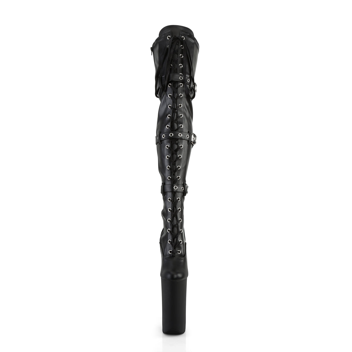 【PLEASER】BEYOND-3028 シューズ Blk Str Faux Leather/Blk Matte【取寄】