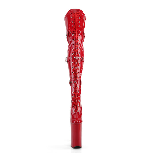 【PLEASER】BEYOND-3028 プラットフォームシューズ Red Stretch Pat/Red【取寄】