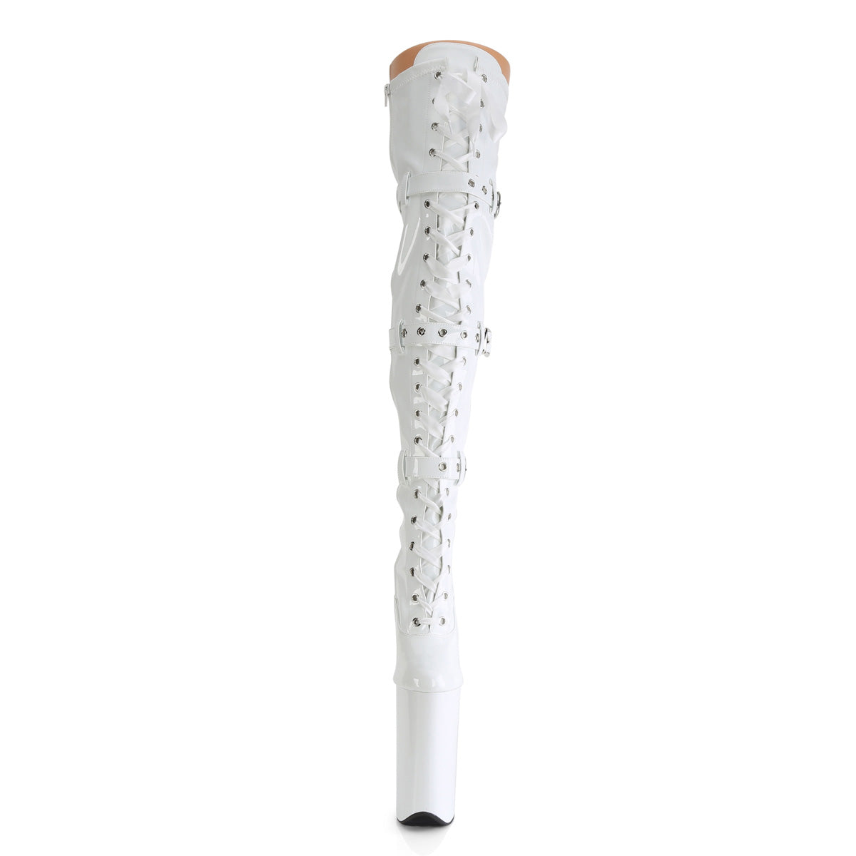【PLEASER】BEYOND-3028 シューズ Wht Str Pat/Wht【取寄】