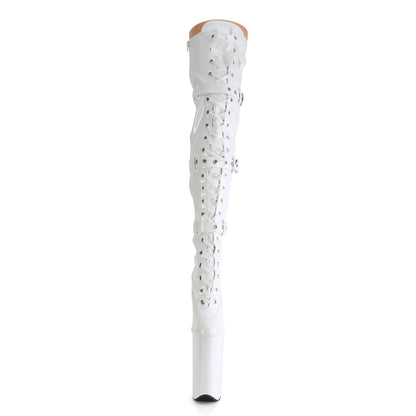 【PLEASER】BEYOND-3028 シューズ Wht Str Pat/Wht【取寄】
