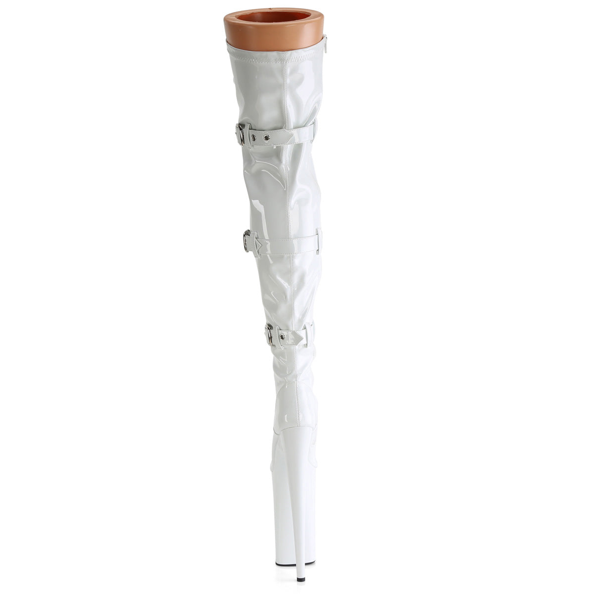 【PLEASER】BEYOND-3028 シューズ Wht Str Pat/Wht【取寄】