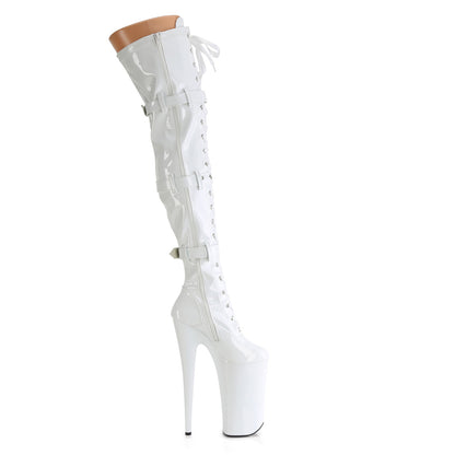 【PLEASER】BEYOND-3028 シューズ Wht Str Pat/Wht【取寄】