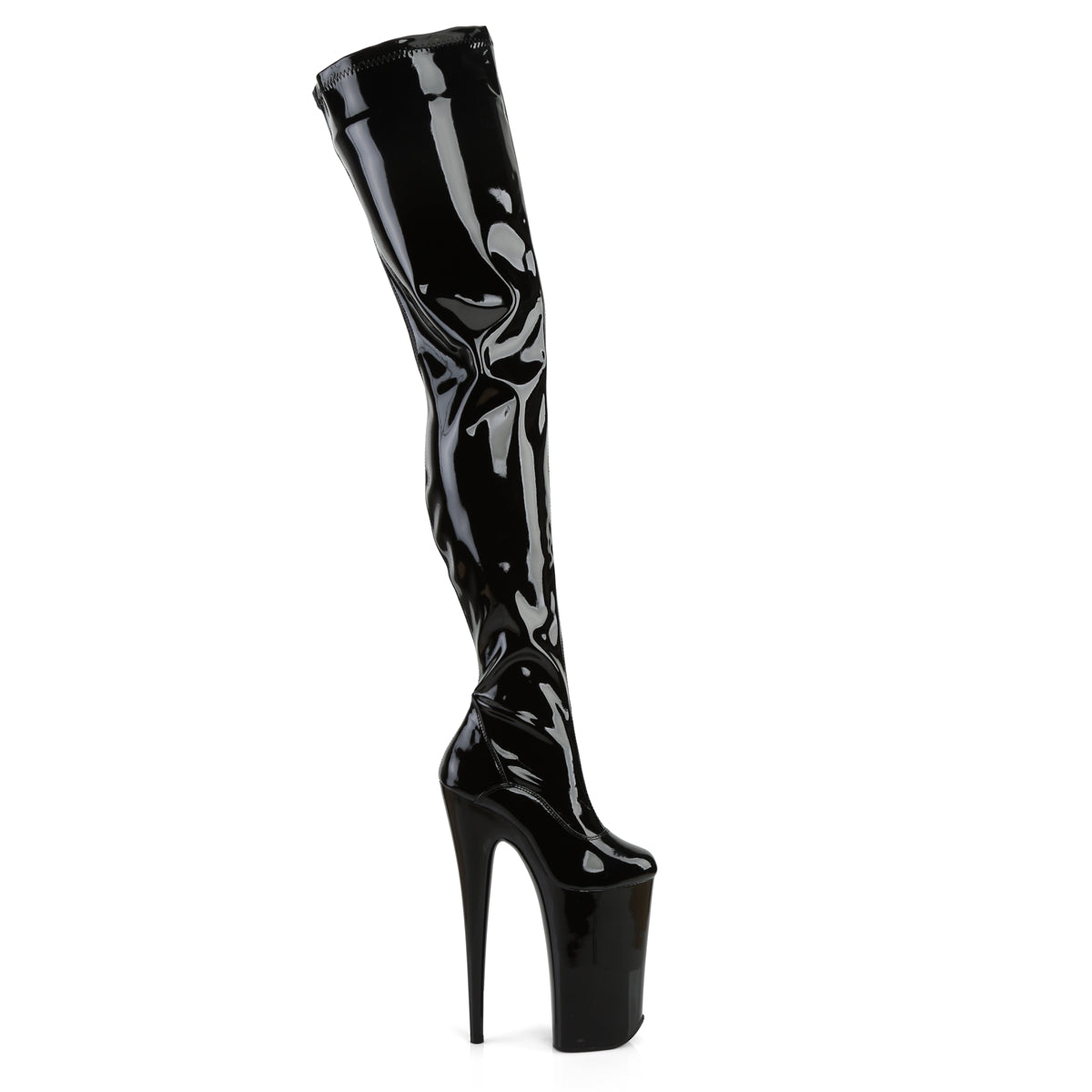 【PLEASER】BEYOND-4000 シューズ Blk Stretch Pat/Blk【取寄】