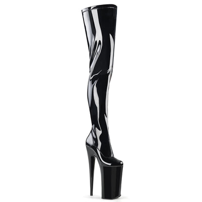 【PLEASER】BEYOND-4000 シューズ Blk Stretch Pat/Blk【取寄】