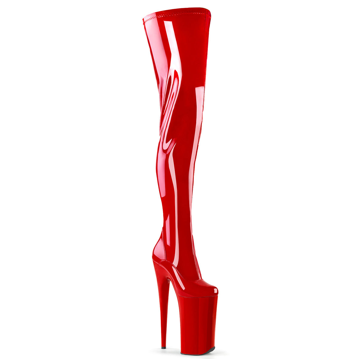 【PLEASER】BEYOND-4000 シューズ Red Stretch Pat/Red【取寄】
