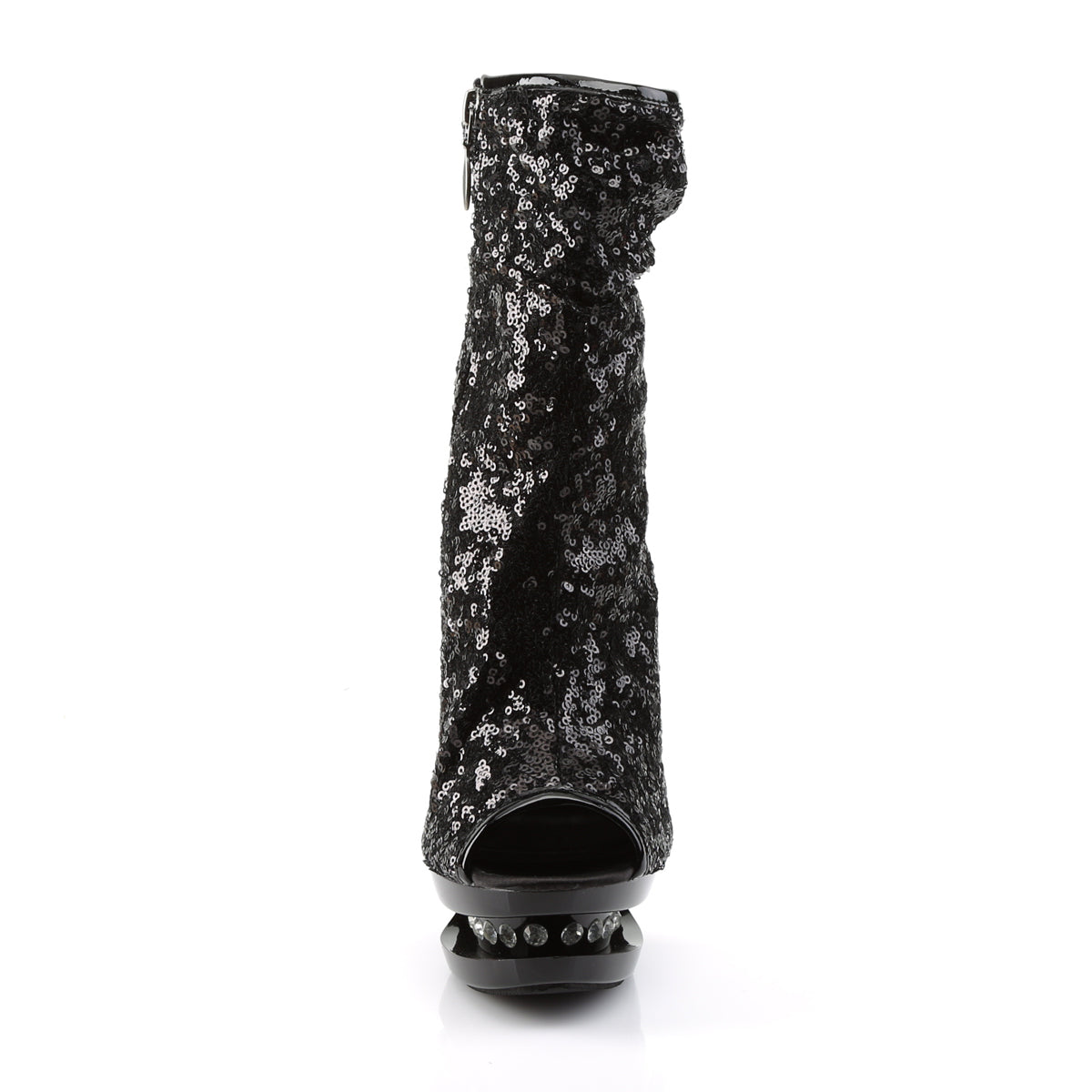 【PLEASER】BLONDIE-R-1008 シューズ Blk Sequins/Blk【取寄】