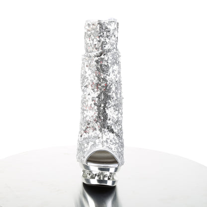 【PLEASER】BLONDIE-R-1008 シューズ Slv Sequins/Slv Chrome【取寄】