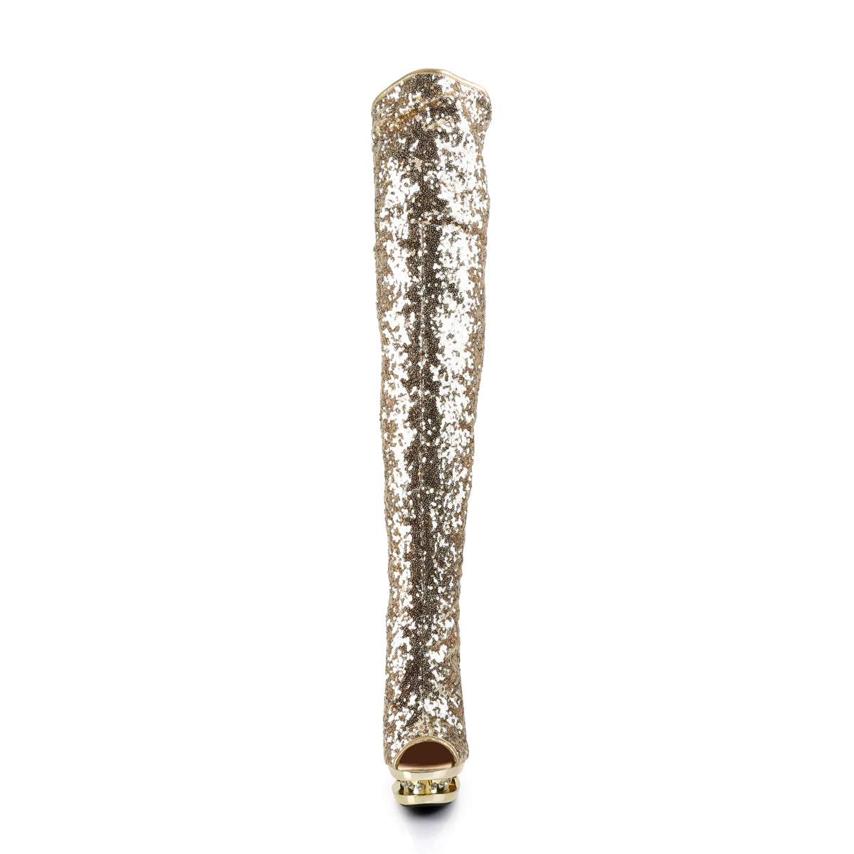 【PLEASER】BLONDIE-R-3011 シューズ Gold Sequins/Gold Chrome【取寄】