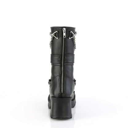【DEMONIA】BRATTY-120 ミドルブーツ Blk Vegan Leather【取寄】
