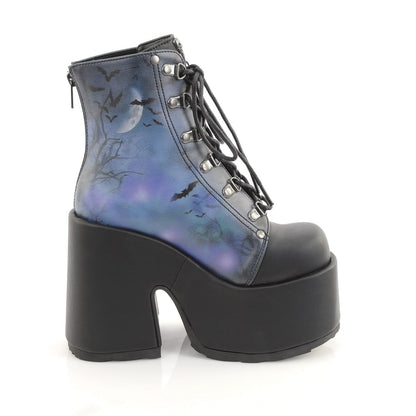 【DEMONIA】CAMEL-203-PT アンクルブーツ Blk Vegan Leather【取寄】