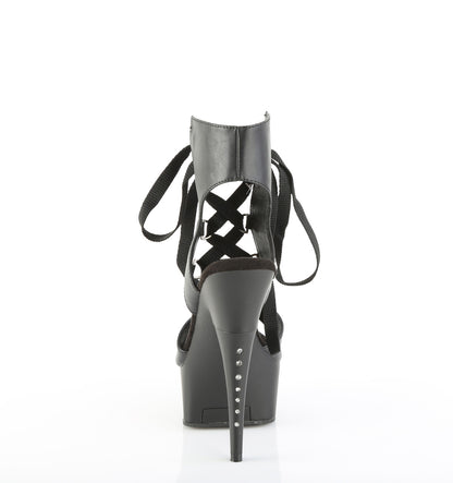 【PLEASER】CAPTIVA-600-14 シューズ Blk Faux Leather/Blk Matte【取寄】