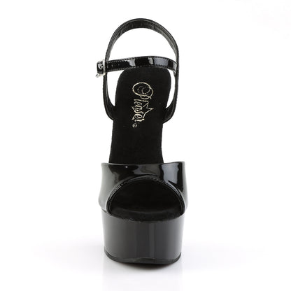 【PLEASER】CAPTIVA-609 シューズ Blk Pat/Blk【取寄】