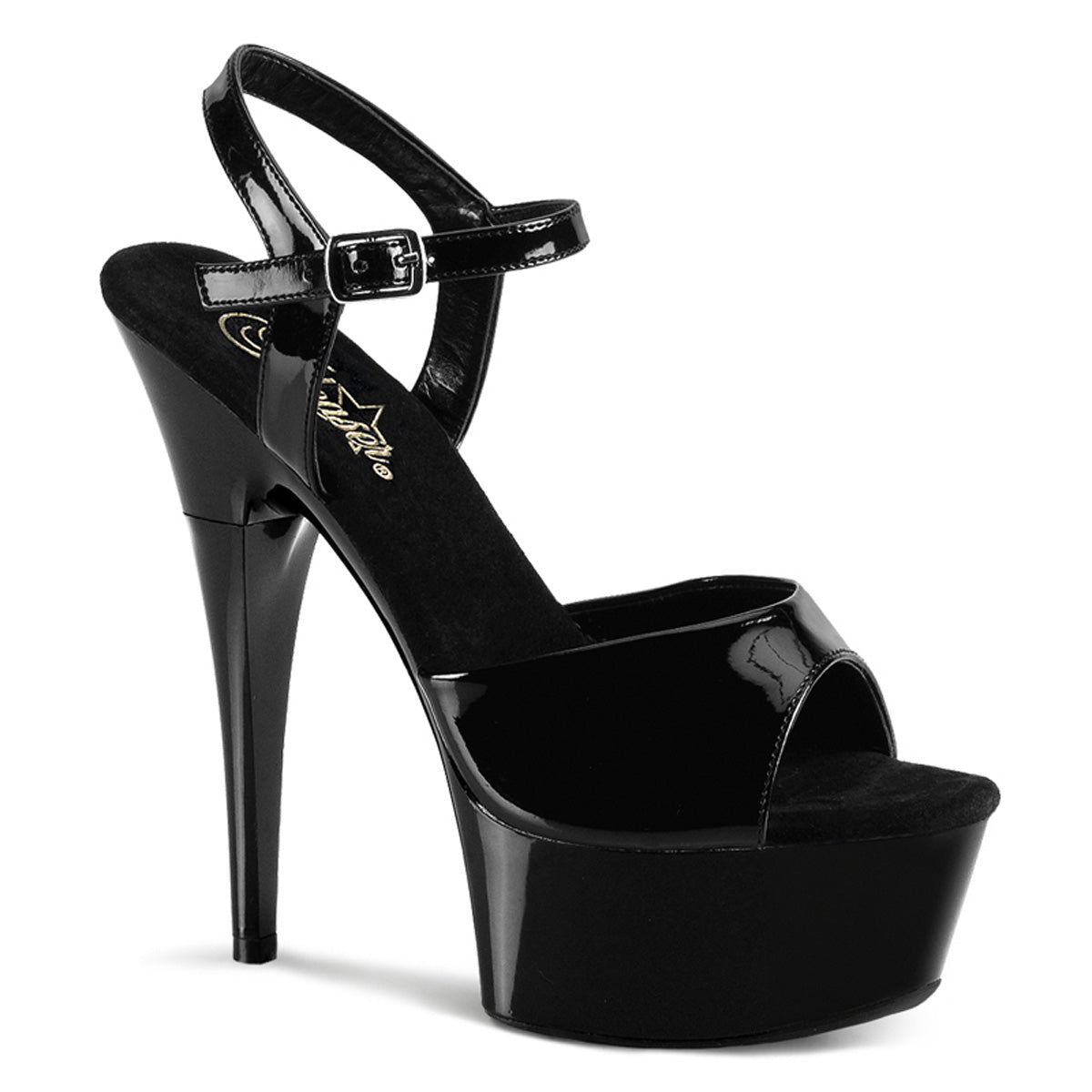 【PLEASER】CAPTIVA-609 シューズ Blk Pat/Blk【取寄】