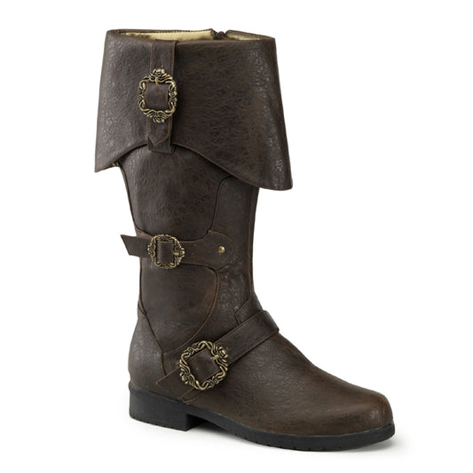 【FUNTASMA】CARRIBEAN-299 ブーツ Brown Distressed Pu【取寄】