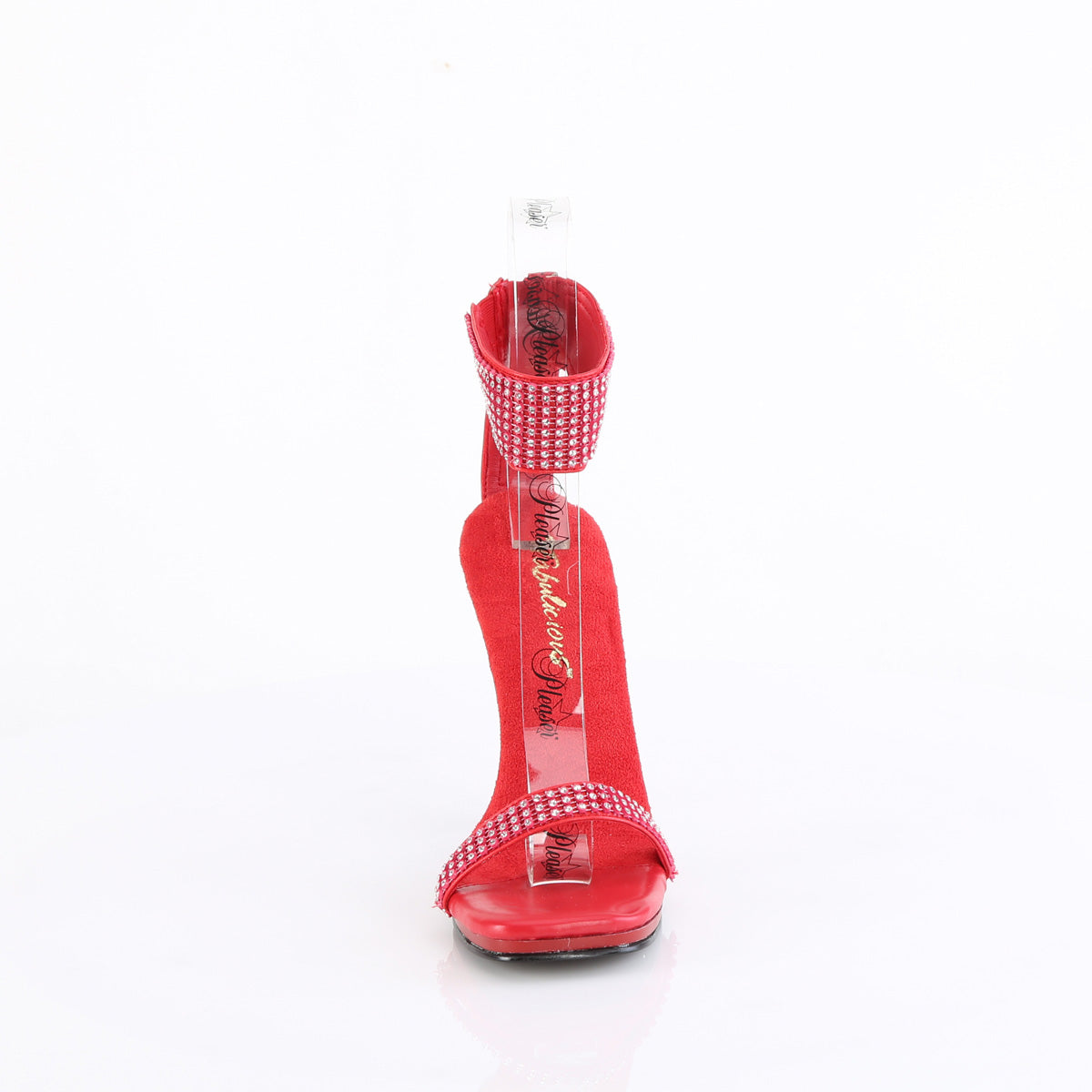 【FABULICIOUS】CHIC-40 シューズ Red Faux Leather-RS/Red【取寄】