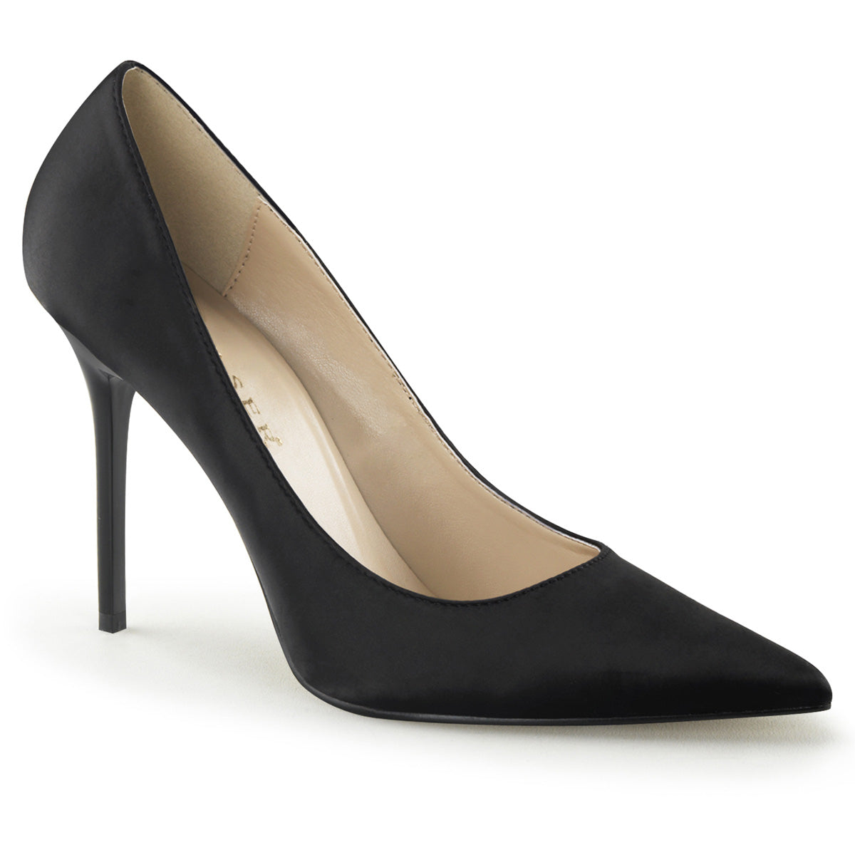 【PLEASER】CLASSIQUE-20 シングルソールシューズ Blk Satin【取寄】