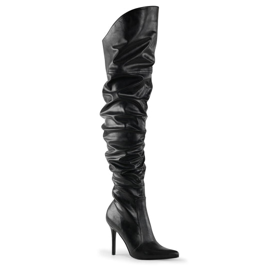 【PLEASER】CLASSIQUE-3011 シングルソールシューズ Blk Faux Leather【取寄】