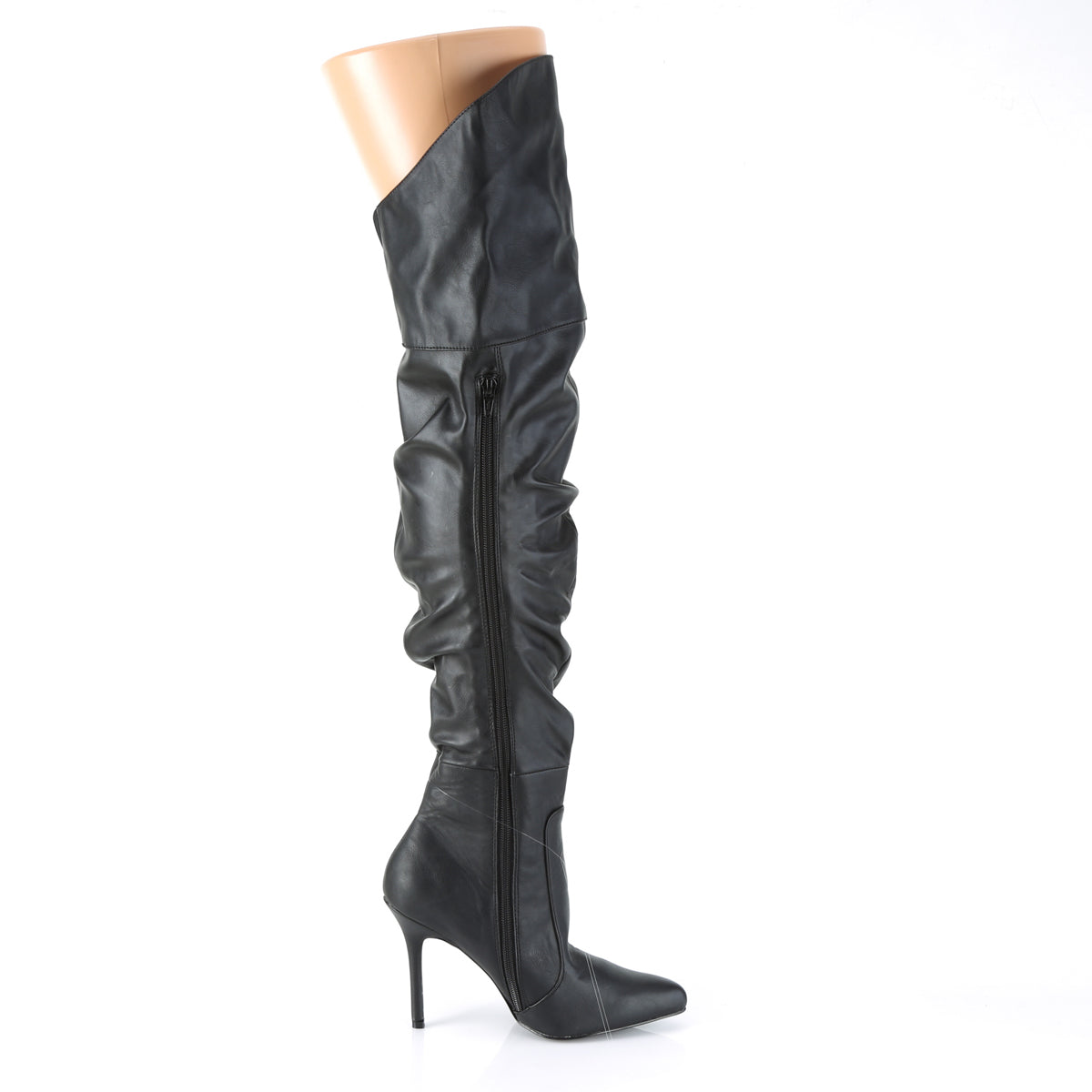 【PLEASER】CLASSIQUE-3011 シングルソールシューズ Blk Faux Leather【取寄】