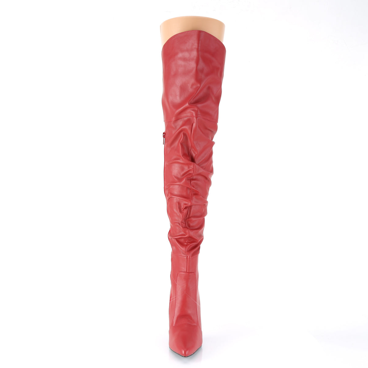 【PLEASER】CLASSIQUE-3011 シングルソールシューズ Red Faux Leather【取寄】
