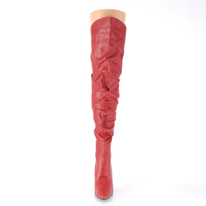【PLEASER】CLASSIQUE-3011 シングルソールシューズ Red Faux Leather【取寄】