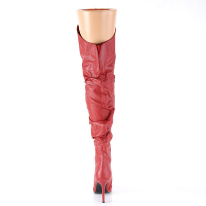 【PLEASER】CLASSIQUE-3011 シングルソールシューズ Red Faux Leather【取寄】