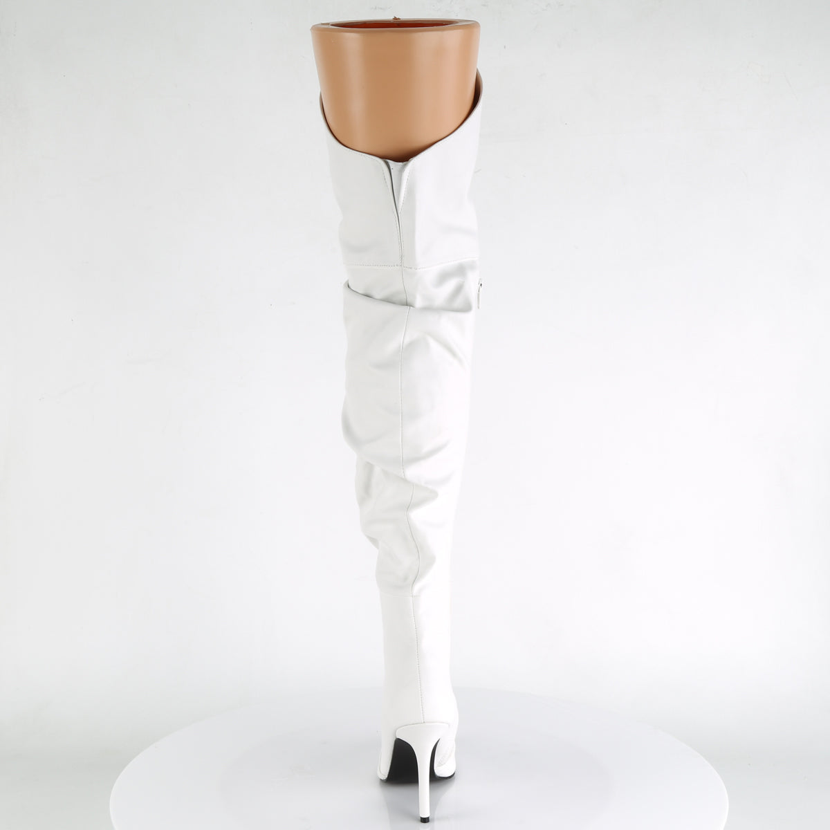 【PLEASER】CLASSIQUE-3011 シングルソールシューズ Wht Faux Leather【取寄】