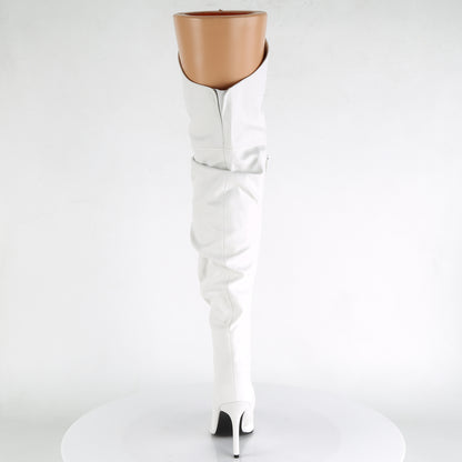 【PLEASER】CLASSIQUE-3011 シングルソールシューズ Wht Faux Leather【取寄】