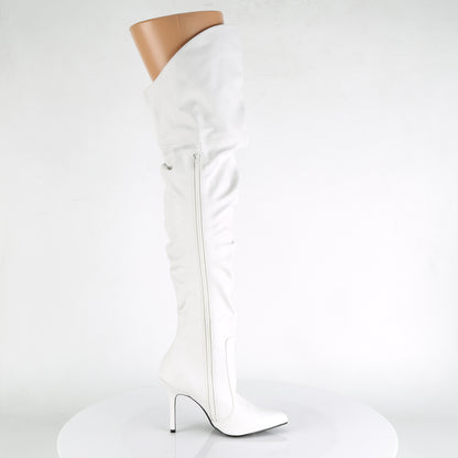 【PLEASER】CLASSIQUE-3011 シングルソールシューズ Wht Faux Leather【取寄】