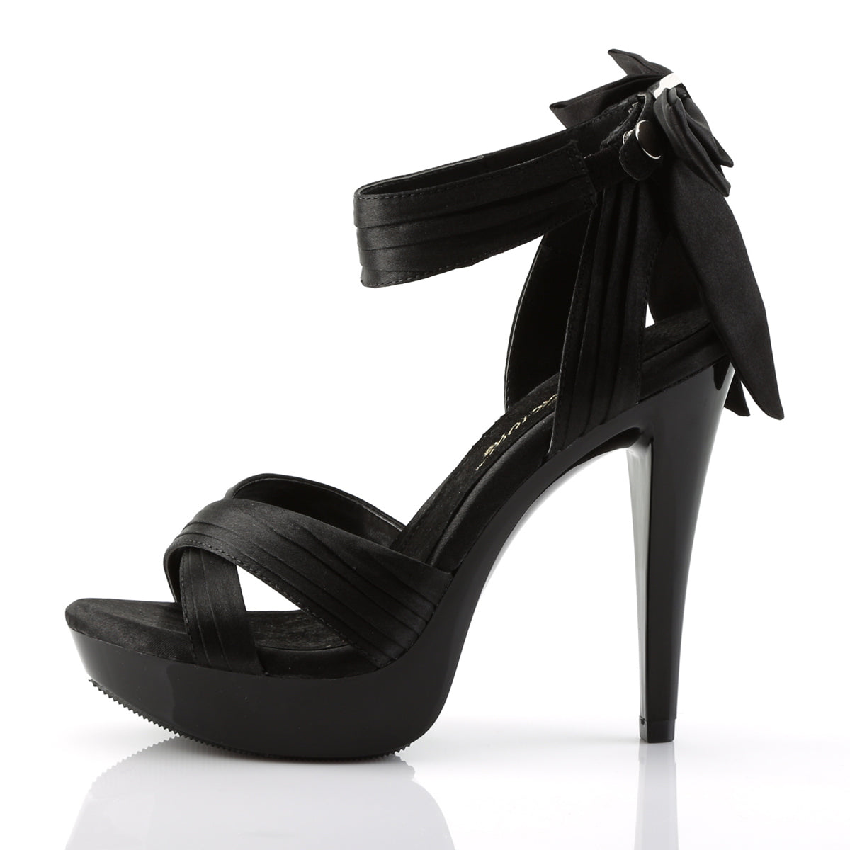 【FABULICIOUS】COCKTAIL-568 シューズ Blk Satin/Blk【取寄】