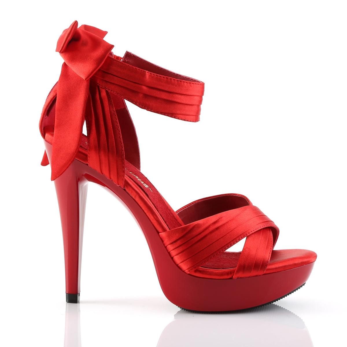 【FABULICIOUS】COCKTAIL-568 シューズ Red Satin/Red【取寄】