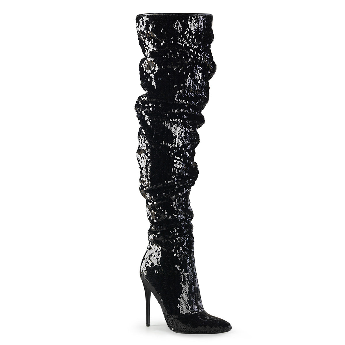 【PLEASER】COURTLY-3011 シングルソールシューズ Blk Sequins【取寄】