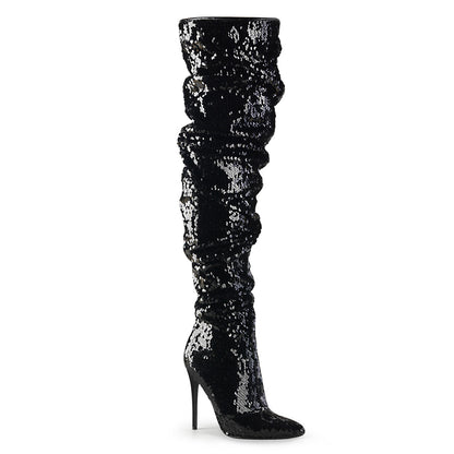 【PLEASER】COURTLY-3011 シングルソールシューズ Blk Sequins【取寄】
