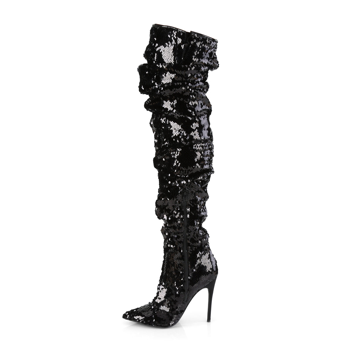 【PLEASER】COURTLY-3011 シングルソールシューズ Blk Sequins【取寄】