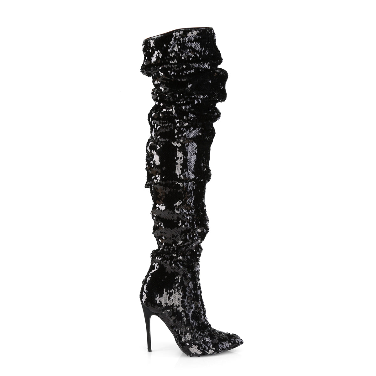 【PLEASER】COURTLY-3011 シングルソールシューズ Blk Sequins【取寄】