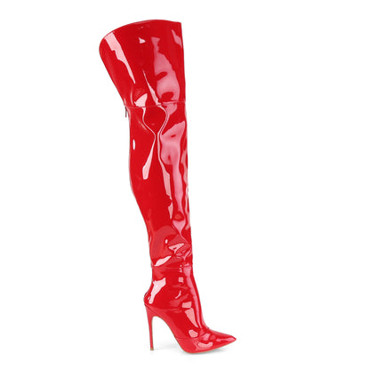 【PLEASER】COURTLY-3012 シングルソールシューズ Red Patent【取寄】
