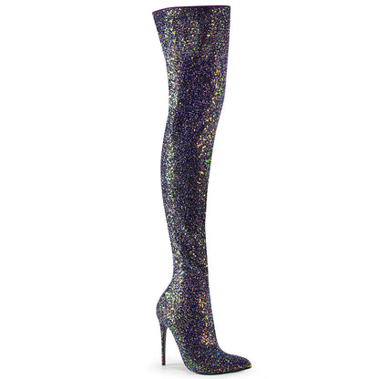 【PLEASER】COURTLY-3015 シングルソールシューズ Blk Multi Glitter【取寄】
