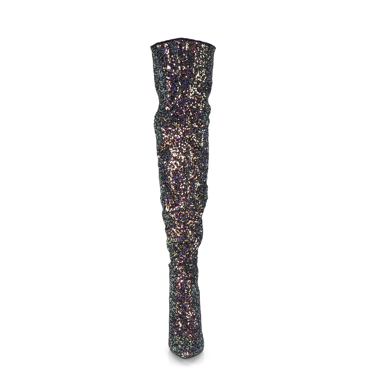 【PLEASER】COURTLY-3015 シングルソールシューズ Blk Multi Glitter【取寄】
