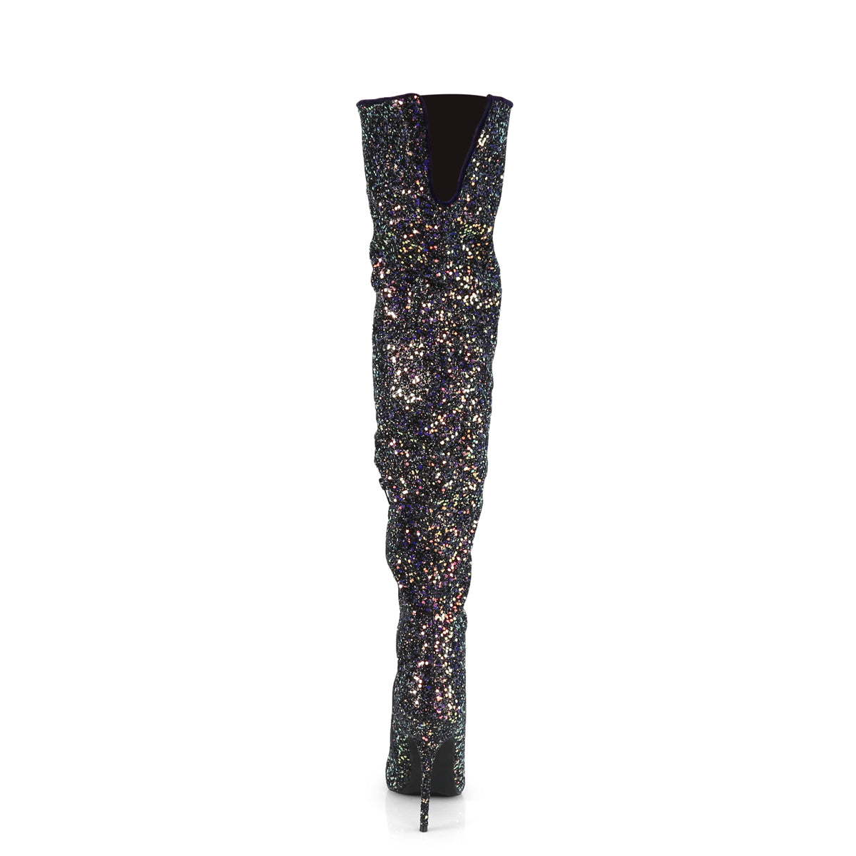【PLEASER】COURTLY-3015 シングルソールシューズ Blk Multi Glitter【取寄】