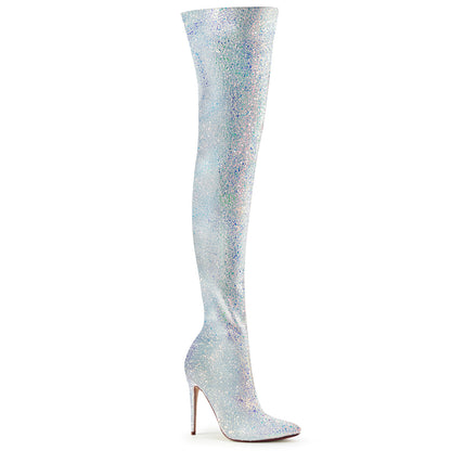 【PLEASER】COURTLY-3015 シングルソールシューズ Wht Multi Glitter【取寄】