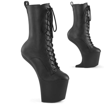 【PLEASER】CRAZE-1040 シューズ Blk Faux Leather/Blk Matte【取寄】