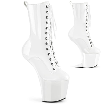【PLEASER】CRAZE-1040 シューズ Wht Pat/Wht【取寄】
