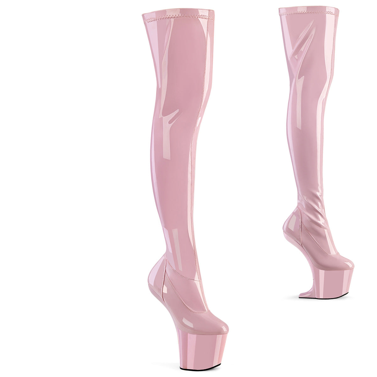 【PLEASER】CRAZE-3000 シューズ B. Pink Str. Pat/B. Pink【取寄】