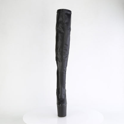 【PLEASER】CRAZE-3000 シューズ Blk Str. Faux Leather/Blk Matte【取寄】