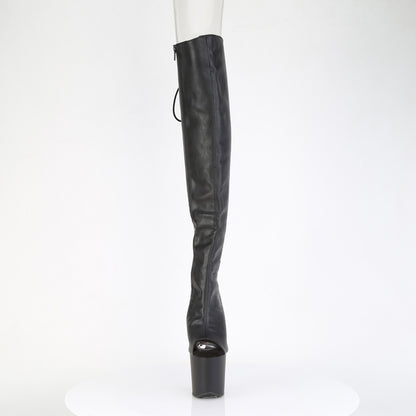 【PLEASER】CRAZE-3019 シューズ Blk Faux Leather/Blk Matte【取寄】
