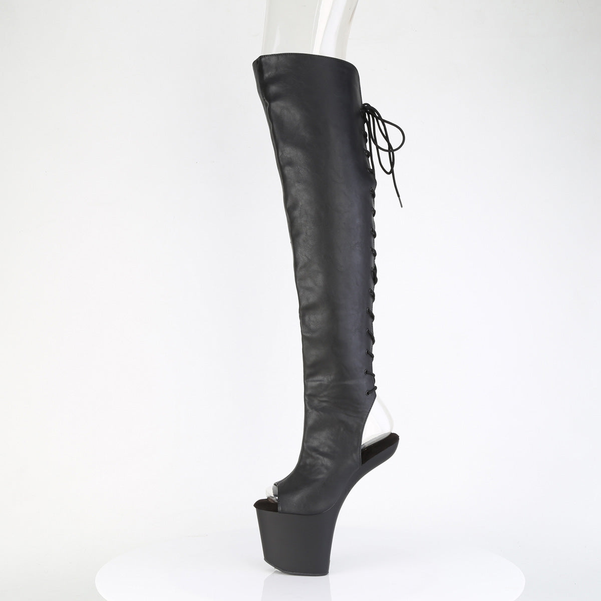 【PLEASER】CRAZE-3019 シューズ Blk Faux Leather/Blk Matte【取寄】