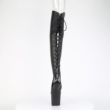 【PLEASER】CRAZE-3019 シューズ Blk Faux Leather/Blk Matte【取寄】