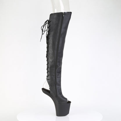 【PLEASER】CRAZE-3019 プラットフォームシューズ Blk Faux Leather/Blk Matte【取寄】