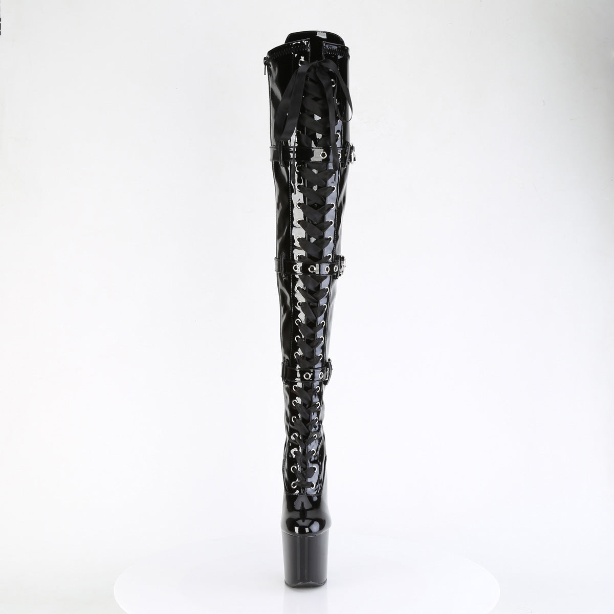 【PLEASER】CRAZE-3028 シューズ Blk Str. Pat/Blk【取寄】